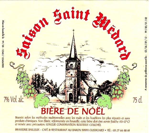 etiquette BRASSERIE BAILLEUX 19