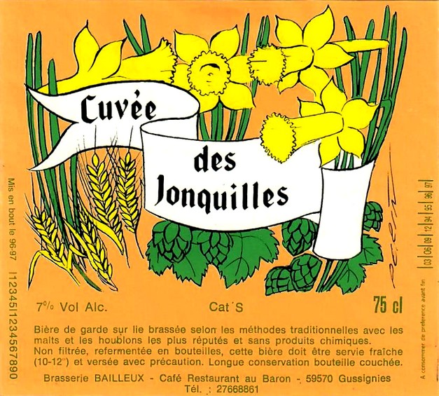 etiquette BRASSERIE BAILLEUX 25