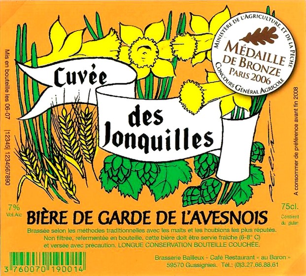 etiquette BRASSERIE BAILLEUX 56