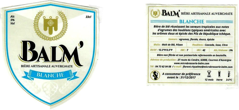 etiquette BRASSERIE BALM 01