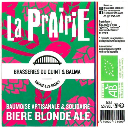 Etiquette BRASSERIE BALMA 03