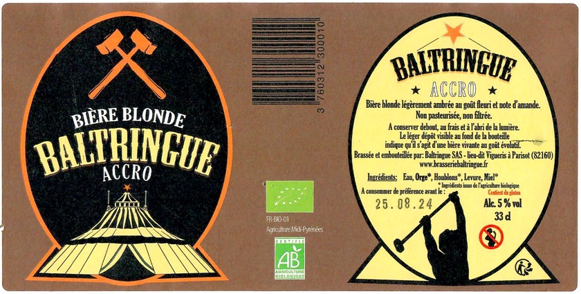 Etiquette BRASSERIE BALTRINGUE 05