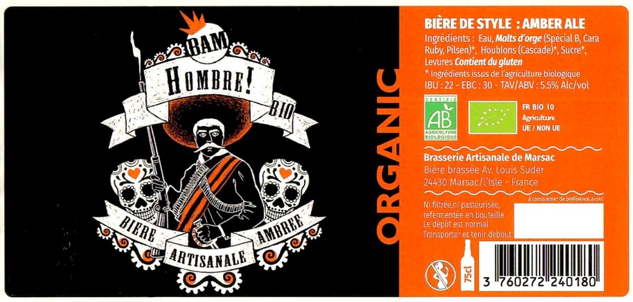 Etiquette BRASSERIE BAM 103