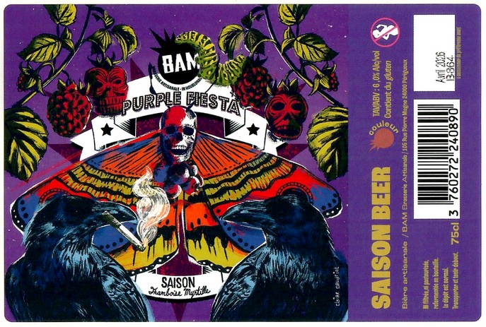 Etiquette BRASSERIE BAM 110