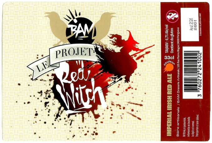 Etiquette BRASSERIE BAM 112