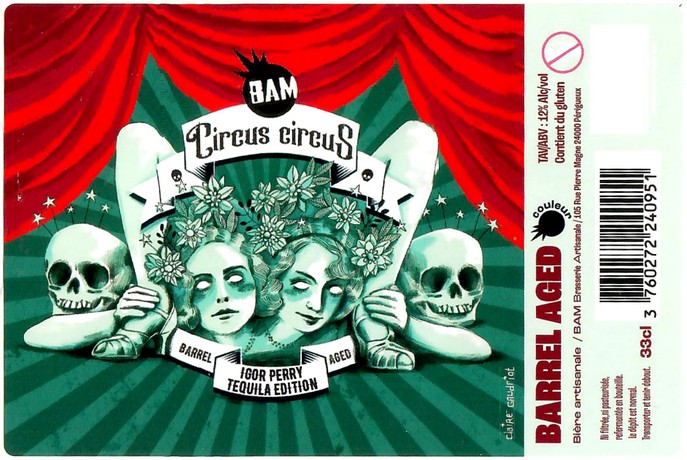 Etiquette BASSERIE BAM 117