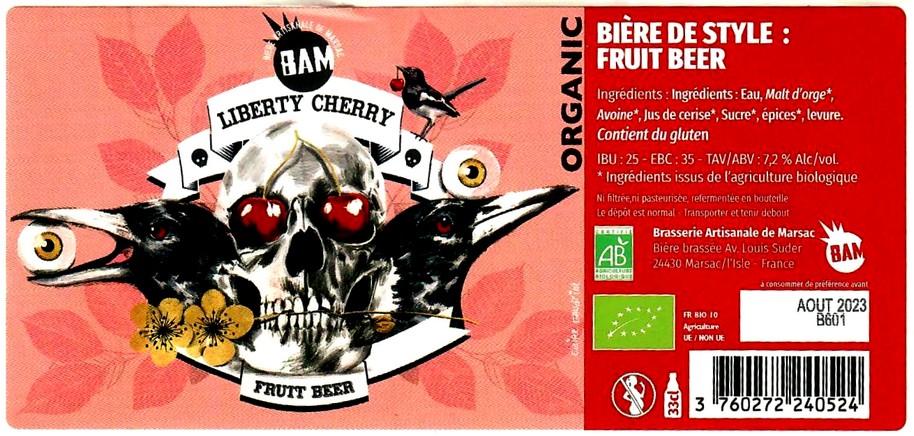 etiquette BRASSERIE BAM 45