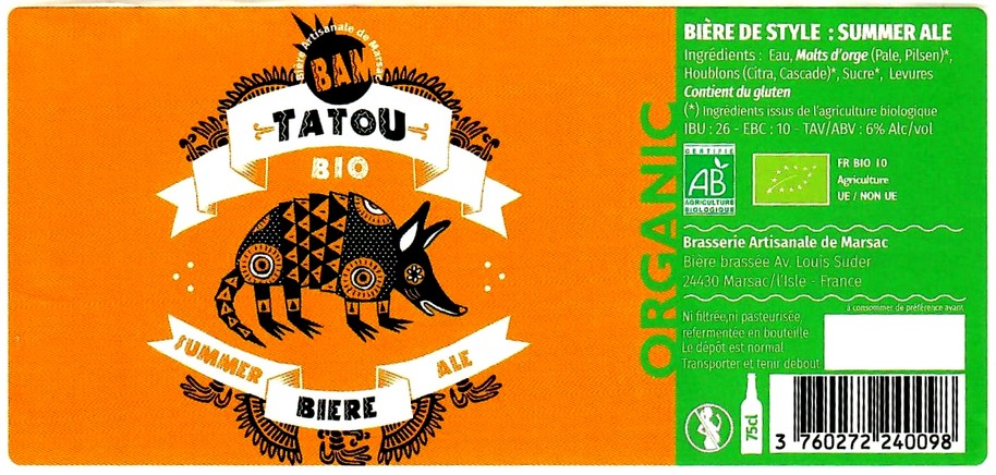 etiquette BRASSERIE BAM 52