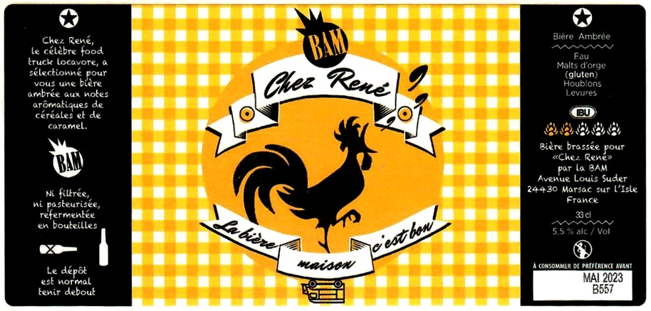 etiquette BRASSERIE BAM 56