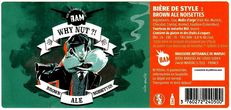 etiquette BRASSERIE BAM 60