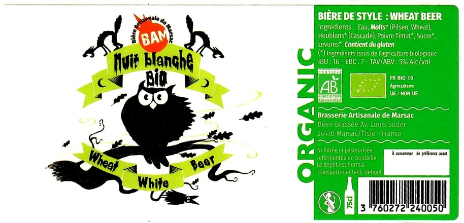 etiquette BRASSERIE BAM 61