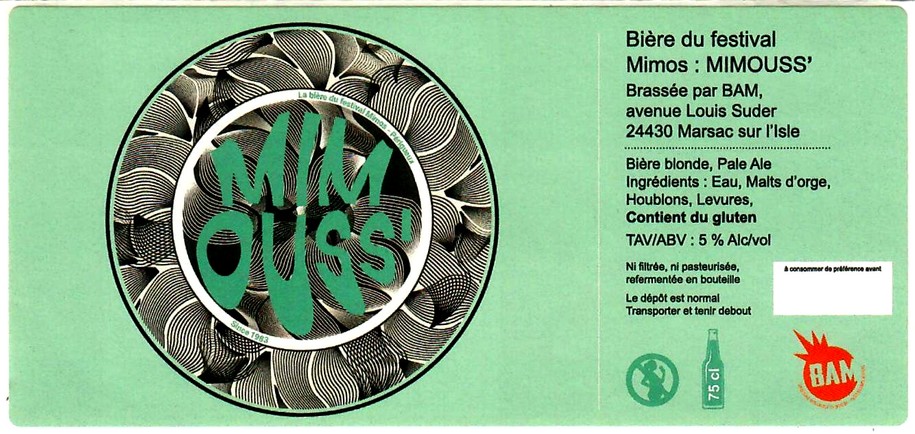 etiquette BRASSERIE BAM 72