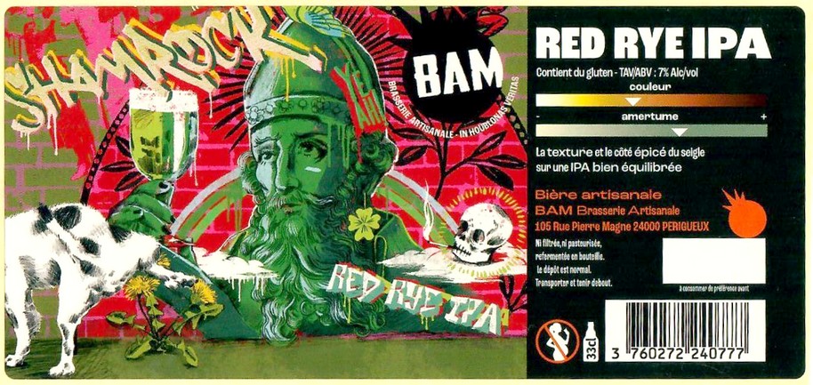 Etiquette BRASSERIE BAM 85