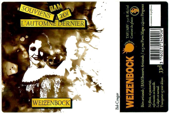 Etiquette BRASSERIE BAM 91