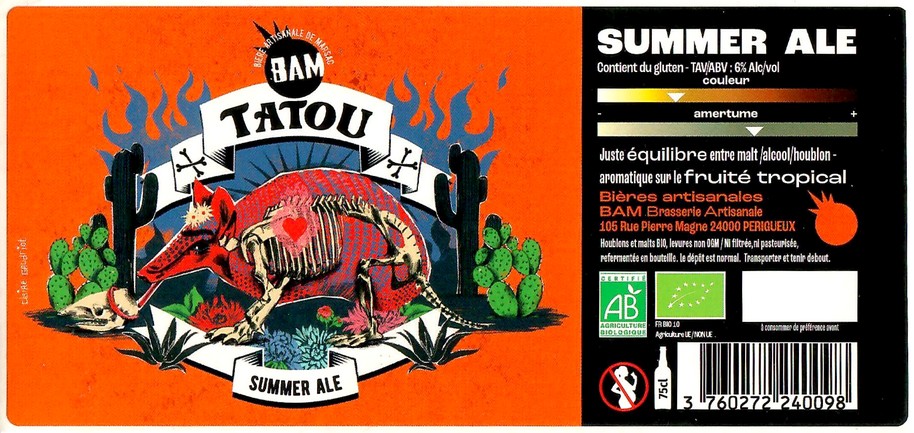 Etiquette BRASSERIE BAM 95