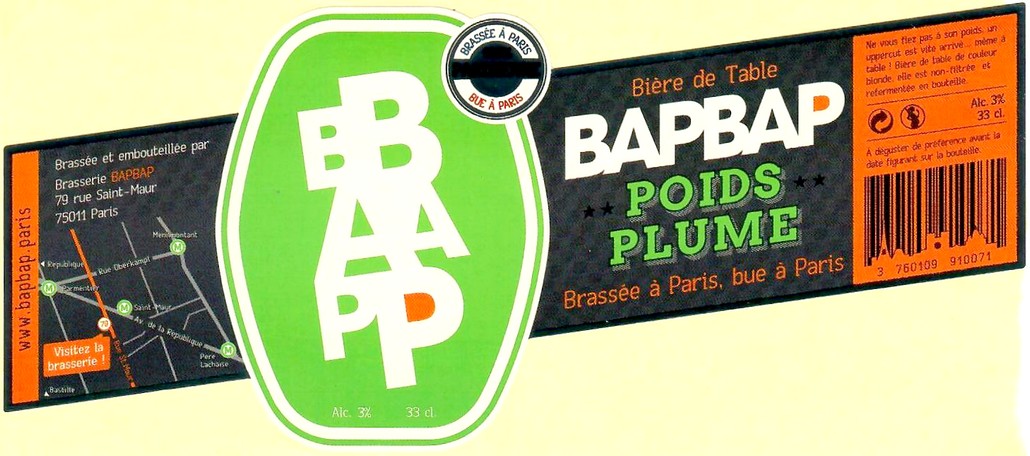 Etiquette BRASSERIE BAPBAP 06