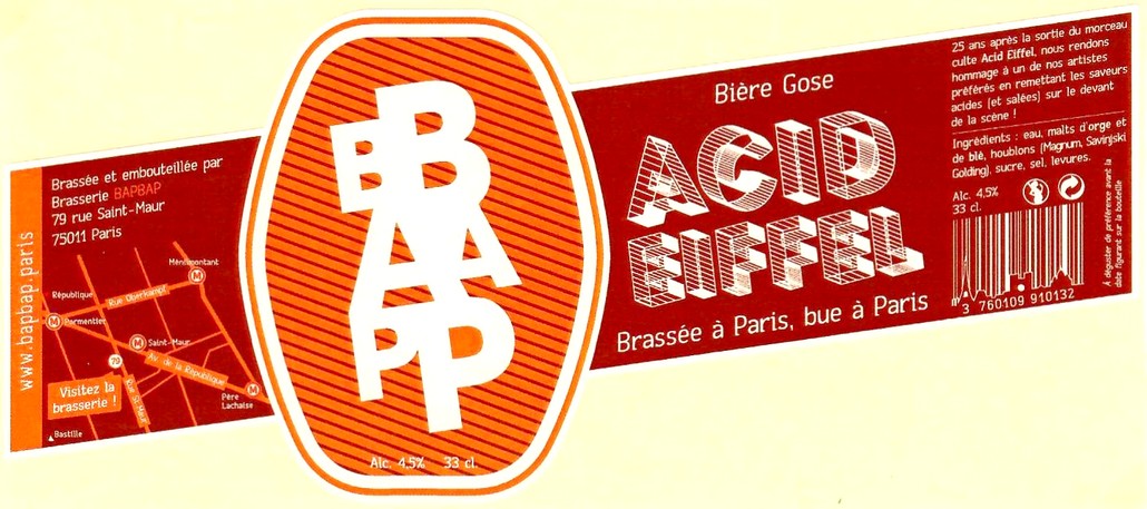 Etiquette BRASSERIE BAPBAP 12