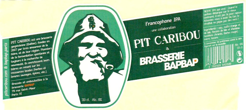 Etiquette BRASSERIE BAPBAP 13