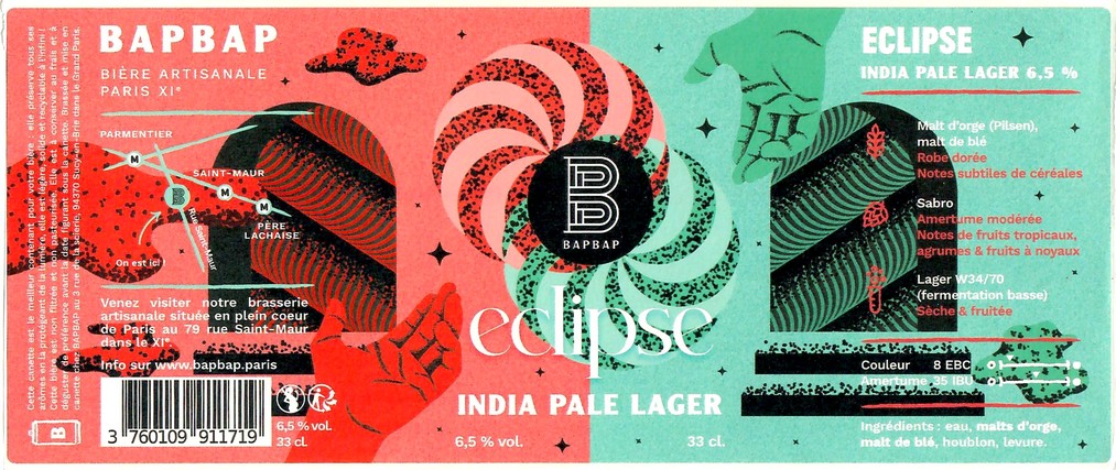 Etiquette BRASSERIE BAPBAP 27