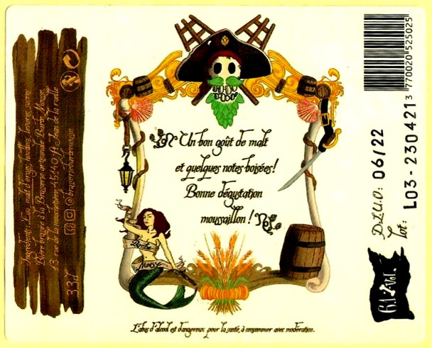 etiquette BARBE MOUSSE 01B