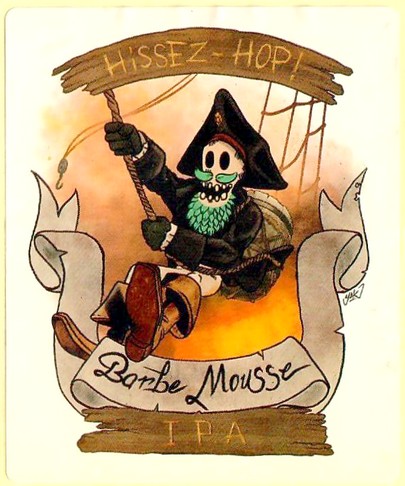 Etiquette BRASSERIE BARBE MOUSSE 02