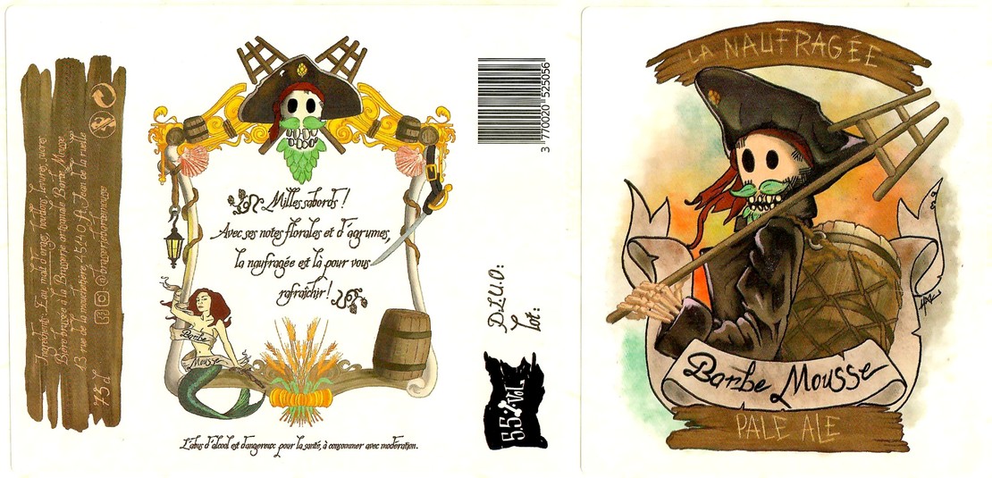 Etiquette BRASSERIE BARBE MOUSSE 03