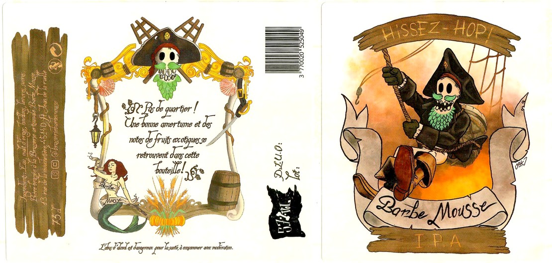 Etiquette BRASSERIE BARBE MOUSSE 04