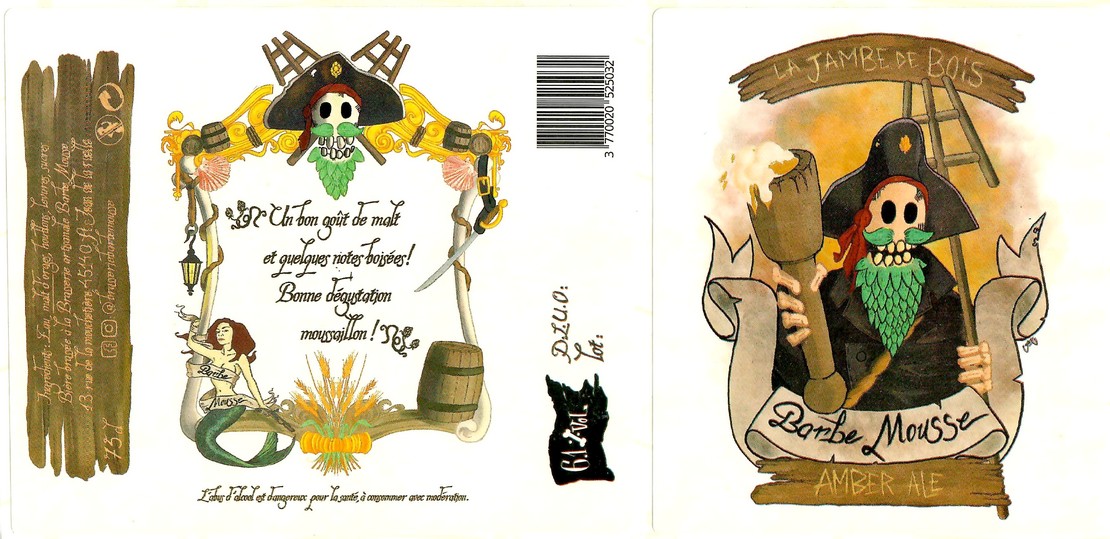 Etiquette BRASSERIE BARBE MOUSSE 05