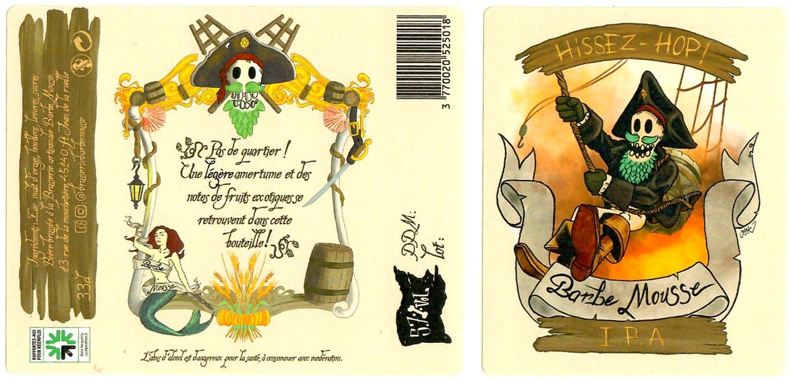 Etiquette BRASSERIE BARBE MOUSSE 13