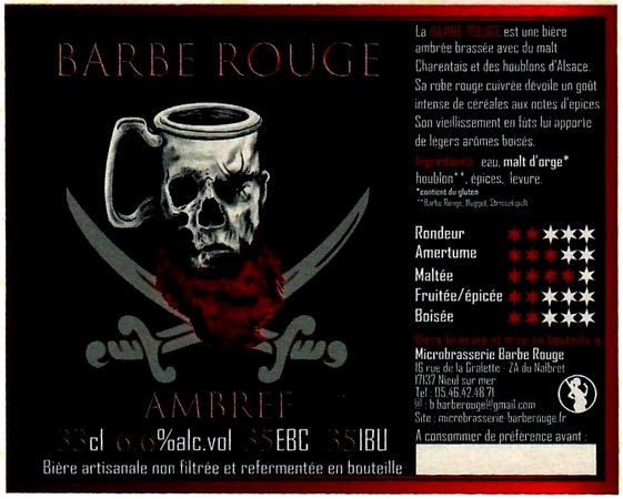 etiquette BRASSERIE BARBE ROUGE 02