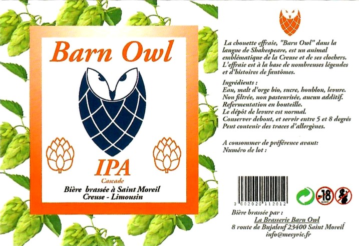 etiquette BRASSERIE BARN OWL 01