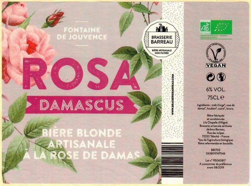 Etiquette BRASSERIE BARREAU 07