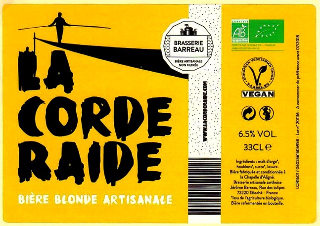 Etiquette BRASSERIE BARREAU 10