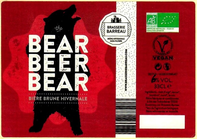 Etiquette BRASSERIE BARREAU 15