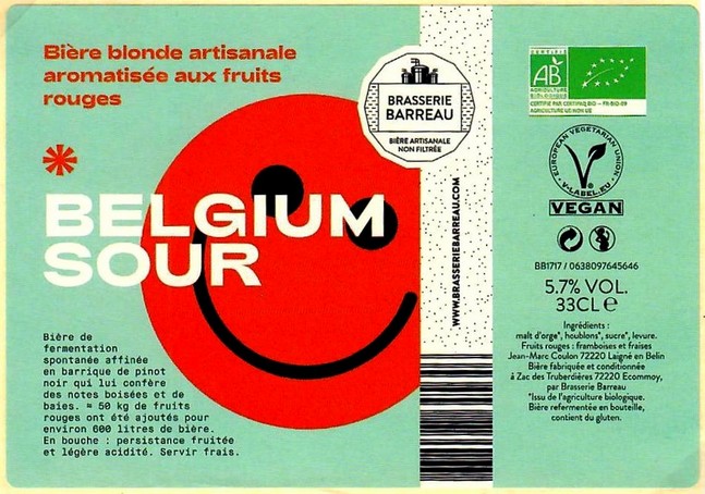 Etiquette BRASSERIE BARREAU 16