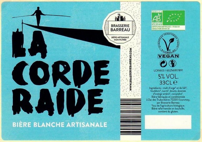 Etiquette BRASSERIE BARREAU 17