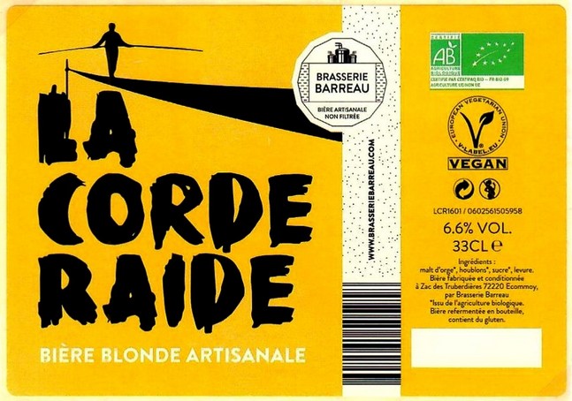 Etiquette BRASSERIE BARREAU 18