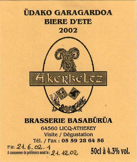 etiquette BRASSERIE BASUBURUA 06