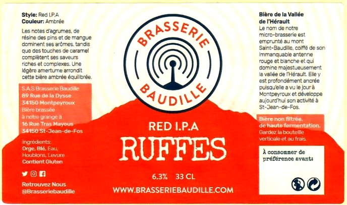 etiquette BRASSERIE BAUDILLE 04
