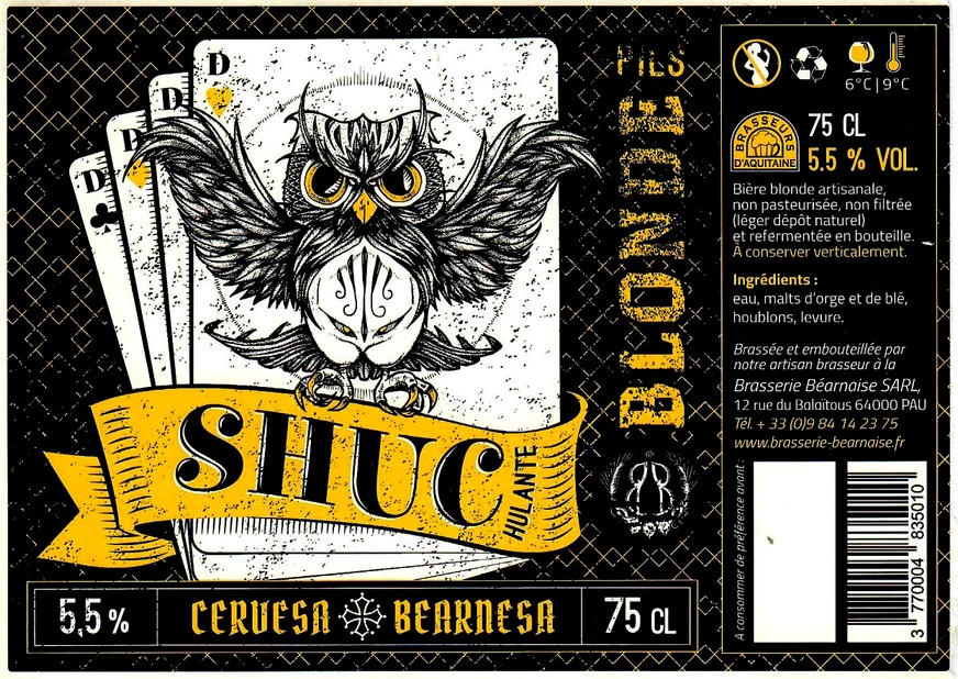 etiquette BRASSERIE BEARNAISE 06