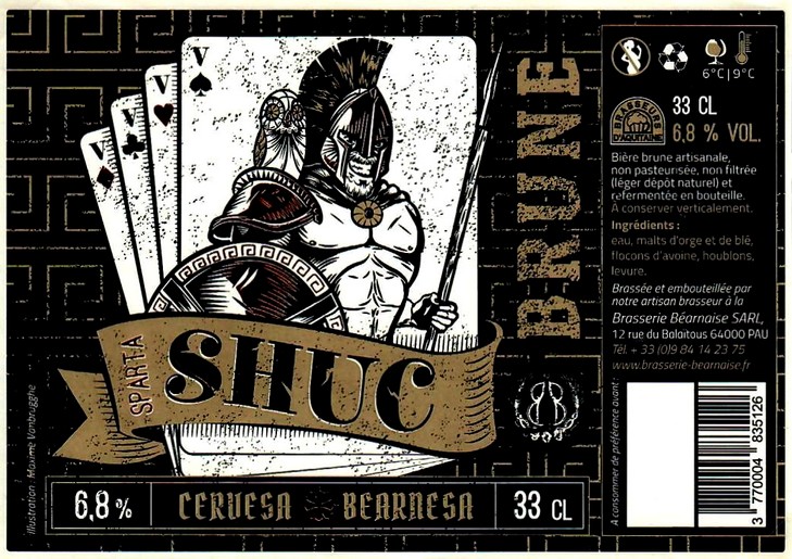 etiquette BRASSERIE BEARNAISE 07