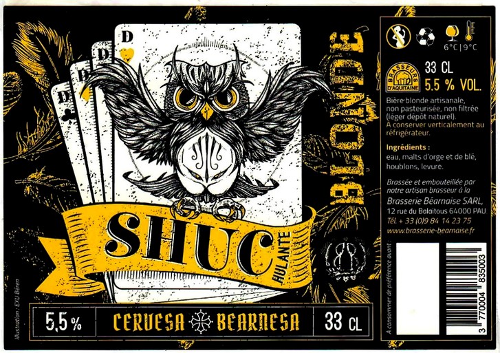 etiquette BRASSERIE BEARNAISE 09