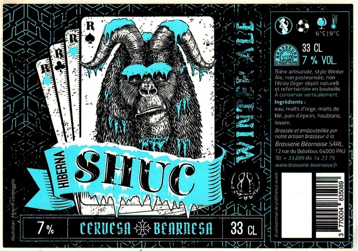 etiquette BRASSERIE BEARNAISE 10