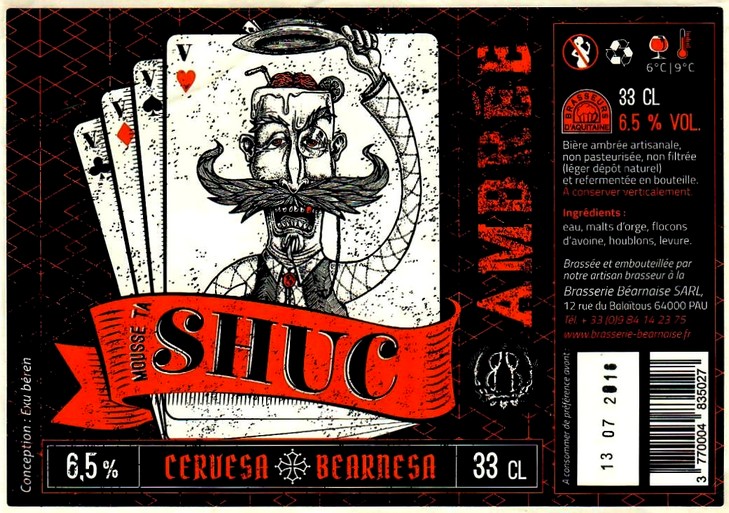 etiquette BRASSERIE BEARNAISE 11