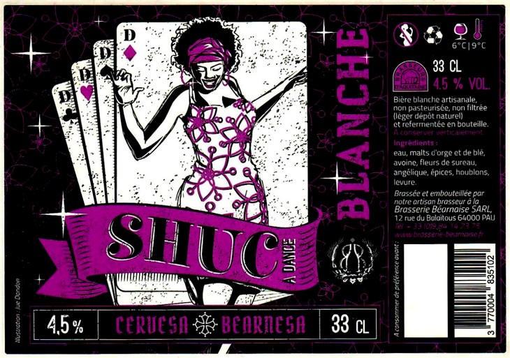 etiquette BRASSERIE BEARNAISE 12