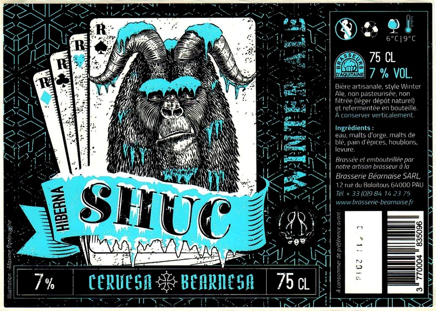 etiquette BRASSERIE BEARNAISE 21