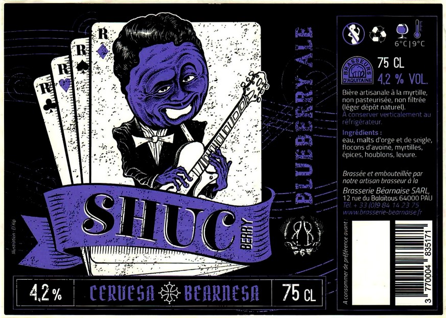 etiquette BRASSERIE BEARNAISE 22