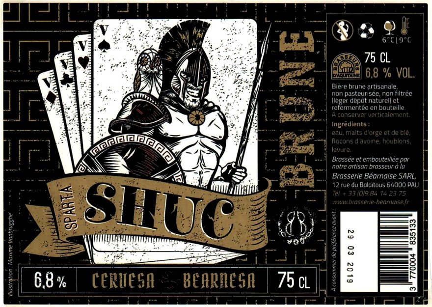 etiquette BRASSERIE BEARNAISE 24