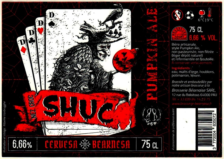 etiquette BRASSERIE BEARNAISE 25