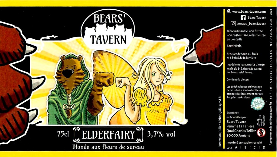 Etiquette BRASSERIE BEAR'S TAVERN 02